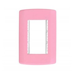 PLACA ROSA 4X2 C/SUP. P/3 MOD. 7432