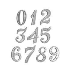 NUMERO COLONIAL PVC PRATA 7