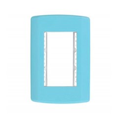 PLACA AZUL 4X2 C/SUP. P/3 MOD. 7632