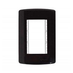 PLACA PRETA 4X2 C/SUP. P/3 MOD. 7332