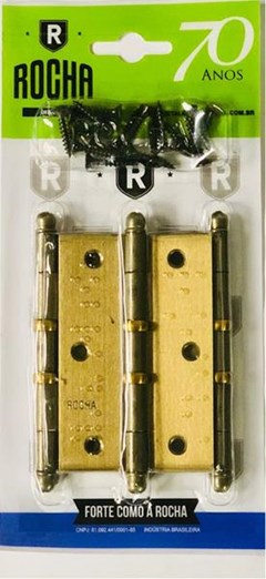 DOBRADICA 3.1/2 CART. C/3 FOE 2 ANEIS RC