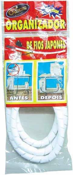 ORGANIZADOR DE FIOS 1MT BRANCO  OVERTIME