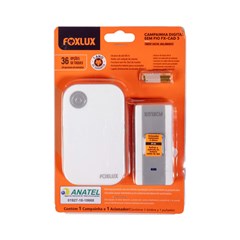 CAMPAINHA S/ FIO BIVOLT FOXLUX