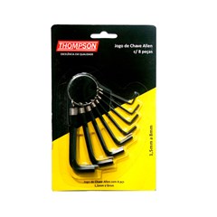 CHAVE ALLEN 1.5A 08MM KIT C/8PCS THOMPSO