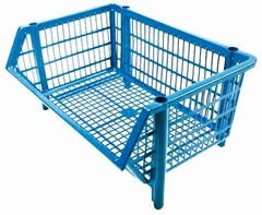 CESTO EXPOSITOR 26X44X34CM AZUL