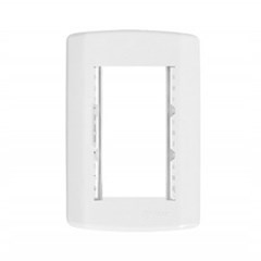 PLACA BRANCA 4X2 C/SUP. P/3 MOD. 7280