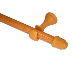 VARAO CORT SIMPLES 1.5M CEREJEIRA 