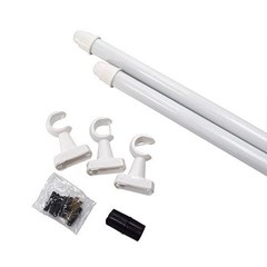 VARAO CORT SIMPLES 3M BRANCO 