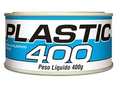 MASSA PLASTICA 400G BRANCA PLASTIC400
