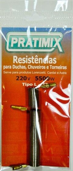 RESIST 3 TEMP TIPO L 220V 5500W PRATIMIX