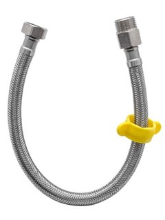 ENGATE FLEX CROM MALHA INOX 40CM  M.VERM