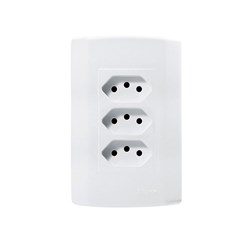 TOMADA FACIL MODUL 3TOM 2P+T 10A BR 7243