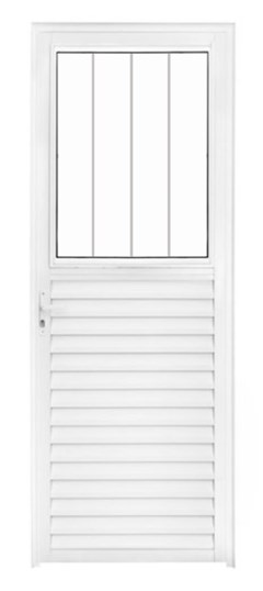 PORTA SOC.POSTIGO 210X80 ESQ BRANCA E.VA