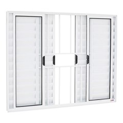 VENEZIANA 6FOLHAS 100X150 C/GRADE BRANCA