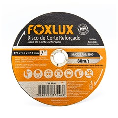 DISCO CORTE INOX 178X1.6X22.2MM FOXLUX