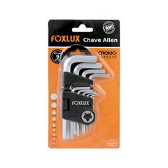 CHAVE ALLEN KIT C/9PCS FOXLUX
