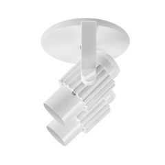 SPOT ALETADO ALUMINIO 2 X E27 BRANCO OPL