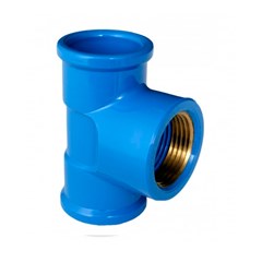 TEE PLASTILIT AZUL 025X1/2