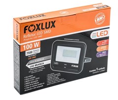 REFLETOR LED 100W 6500K PT BIVOLT FOXLUX