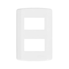 PLACA BRANCA 4X2 S/SUP. P/2 MOD. 7298