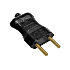 PINO MACHO 2P 10A PRETO PLUZIE 9201