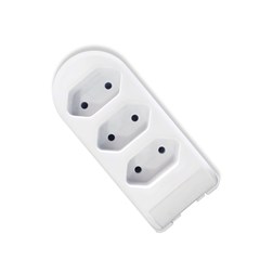 TOMADA BARRA 3TOM. 2P 10A BR 8816