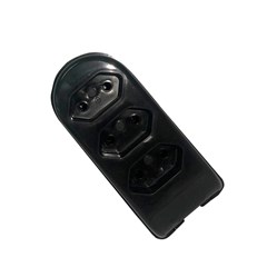 TOMADA BARRA 3TOM. 2P 10A PT 8818