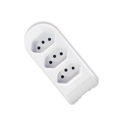 TOMADA BARRA 3TOM. 2P+T 10A BR 8820