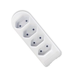 TOMADA BARRA 4TOM. 2P 10A BR 8824