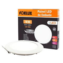 LUMINARIA LED RD EMB 18W 6500K BR FOXLUX