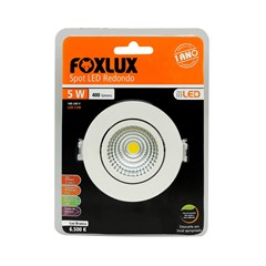 SPOT LED RD EMB  5W 6500K BR FOXLUX