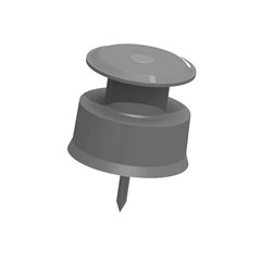 ROLDANA PREGO 24X24 CINZA C/100 RIBEIRO