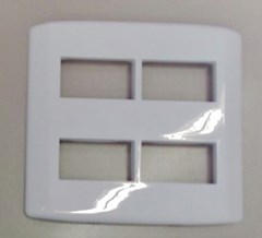 PLACA BRANCA 4X4 C/SUP. P/4 MOD. 7293