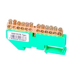 BARRAM TERRA TRILHO DIN 12 FUROS TAF