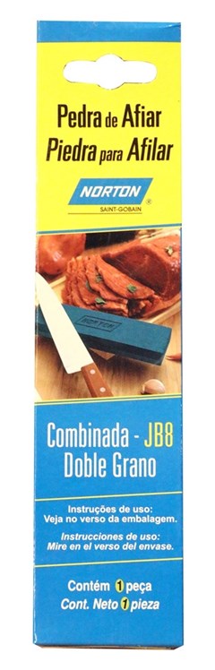 PEDRA AFIAR RETANG. 2 FACES 8” NORTON