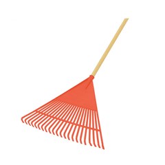 VASSOURA PVC 20D LARANJA C/CABO COMPEL