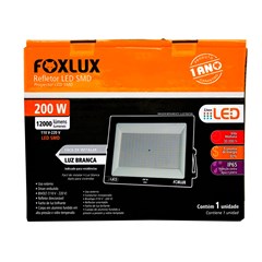 REFLETOR LED 200W 6500K PT BIVOLT FOXLUX