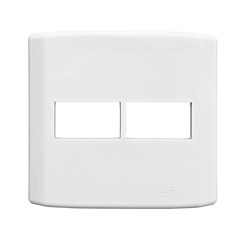 PLACA BRANCA 4X4 S/SUP. P/2 MOD. 7292