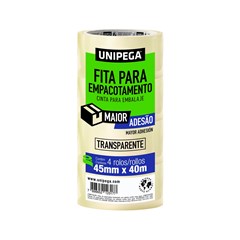 FITA EMBALAGEM 45X040 TRANSP UNIPEGA