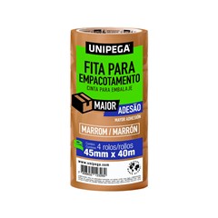 FITA EMBALAGEM 45X040 MARROM UNIPEGA