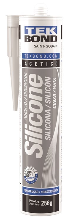 SILICONE ACETICO 256G CINZA TEKBOND