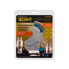 KIT INSTALACAO VASO SANITARIO VEDAH