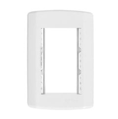 PLACA BR FOSCO 4X2 C/SUP. P/3 MOD. 7980
