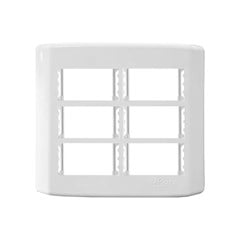 PLACA BR FOSCO 4X4 C/SUP. P/6 MOD. 7985