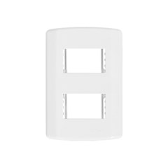 PLACA BR FOSCO 4X2 C/SUP. P/2 MOD. 7996