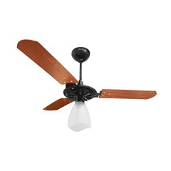 VENTILADOR TETO YRIS 220V PRETO/MOGNO